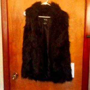 Faux fur , black , size large